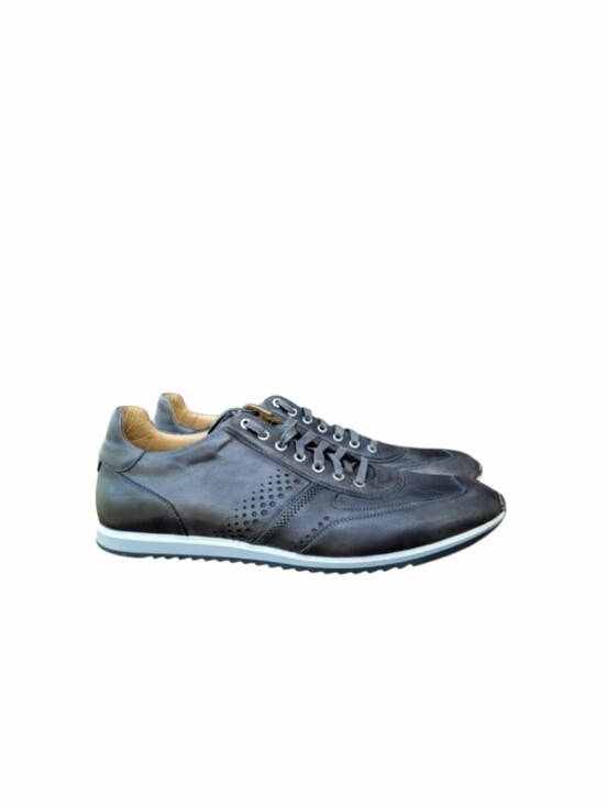 Magnanni Other - Magnanni Ibiza Cristian Christian Gray Leather Casual Athletic Trainer Men 13